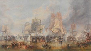 Die Schlacht von Trafalgar, 21. Oktober 1805 von William Clarkson (manner of) Stanfield