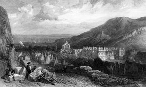 Holyrood vom Calton-Hill, graviert von William Miller, 1842 von Clarkson Frederick Stanfield