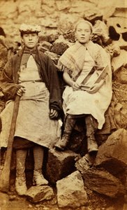 Arbeiter der Tredegar Eisenwerke, Wales von William Clayton