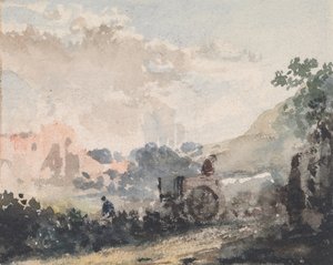 Landschaft mit Karren von William Collins