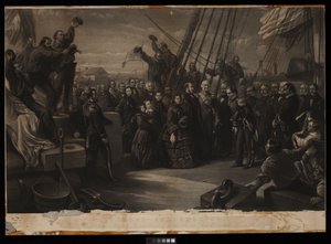 England und Amerika. Der Besuch Ihrer Majestät Königin Victoria auf dem arktischen Schiff Resolute am 16. Dezember 1856 von William 