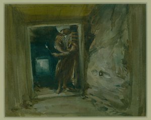 Galerie unter dem Goldenen Tor, Jerusalem, 1871 von William Crimea Simpson