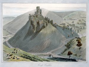 Corfe Castle, Dorset, 1823