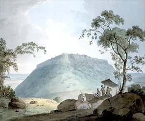 Südostansicht der Hill Fort von Bijaigaih, Bihar