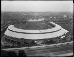Luftaufnahme der Polo Grounds, 3. Juli 1914 von William Davis Hassler