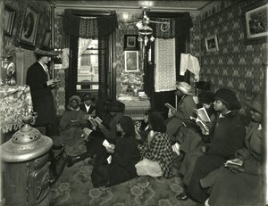 Evangelistisches Komitee, Mrs. Williams, 136 W. 99th Street, Miss Broad unterrichtet, 1916