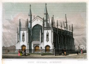 Neue Kirche, Stepney, London, 1828 von William Deeble