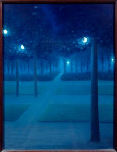 Nacht im Parc Royal de Bruxelles von William Degouve de Nuncques