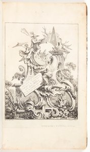 Frontispiz für Buch 4, in Acht Bücher des Ornaments von William Delacour