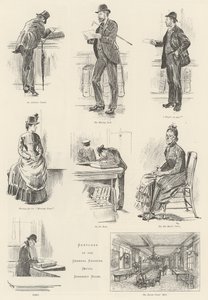Skizzen im General Register Office, Somerset House