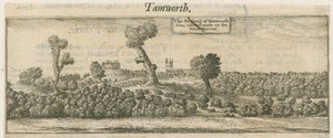 Tamworth - Panorama: Kupferstich, nd [17. Jahrhundert]