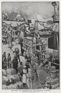 Der Hafen von Byzanz im elften Jahrhundert von William Edward (after) Wigfull