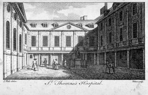 Mittlerer Hof des St. Thomas Krankenhauses, Southwark, London