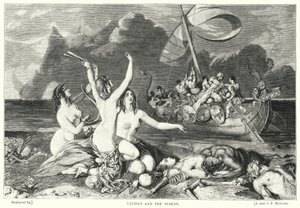 Odysseus und die Sirenen (Gravur) von William Ellis