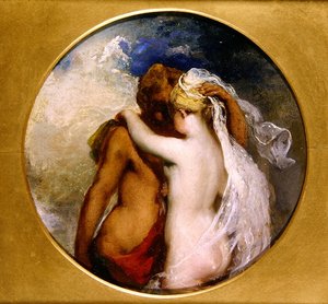 Nymphe und Satyr von William Etty
