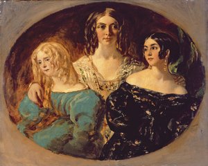 Die ehrenwerte Mrs. Caroline Norton und ihre Schwestern, ca. 1847