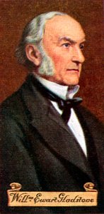 William Ewart Gladstone, aus einer Serie von Zigarettenkarten, 1935