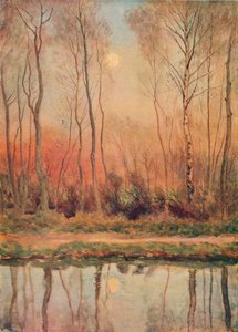 Ein Surrey-Kanal, Abend, ca. 1893 von William Eyre Walker