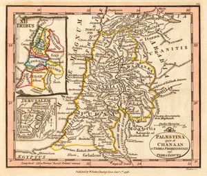 Palästina. Karte von William Faden