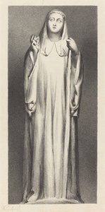 Figur aus der Kathedrale von Peterborough von William Fairland after John Flaxman