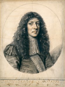 Porträt von John Aubrey, 1666