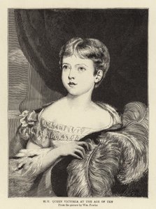 Königin Victoria im Alter von zehn Jahren