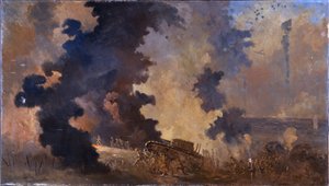 Dieppe, August 1942 (Öl auf Leinwand)