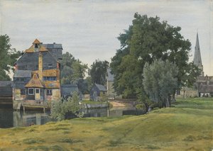 Houghton Mill, in der Nähe von St Ives, Huntingdonshire, 1889 von William Fraser Garden