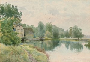 Houghton Mill an der Ouse, 1914 von William Fraser Garden