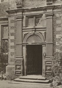 Tür, Aston Hall, Warwickshire (s/w Foto)