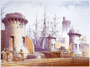 Matrosen am Dock, Liverpool, 1864 von William Gawin Herdman