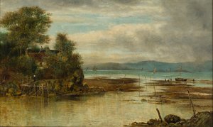 Cramond Fähre - Wo der Fluss auf das Meer trifft von William Gerard Barry