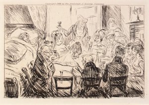 Nichts war zu hören außer dem Klirren von Tellern und Gabeln von William Glackens