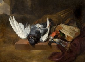 Stillleben mit toten Vögeln (oder totem Geflügel)