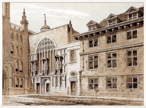 Westfassade der Guildhall Chapel, City of London, 1886 von William Griggs