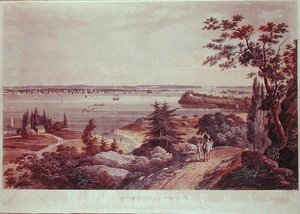 New York von Weehawk von William Guy Wall
