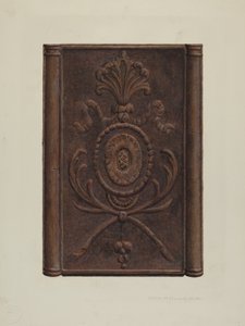 Pa. Deutscher Ofen und Platte, um 1939