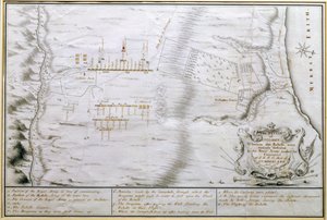 Plan der Schlacht von Culloden, 16. April 1746 von William Hall