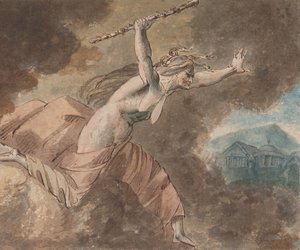Neid aus Ovids Haus des Neides Buch II, Zeilen 760-796 recto..., 1770-80