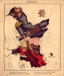 Geographischer Spaß - humorvolle Umrisse verschiedener Länder, mit einer Einführung und beschreibenden Zeilen von William Harvey