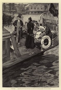 Bootfahren auf der Themse von William Hatherell