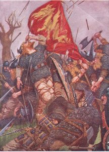 Ein Pfeil, der vom Himmel fiel, durchbohrte sein rechtes Auge von William Hatherell