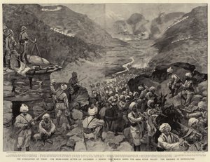 Die Evakuierung von Tirah, die Nachhutaktion am 13. Dezember während des Marsches durch das Bara-Flusstal, das Gepäck in Schwierigkeiten