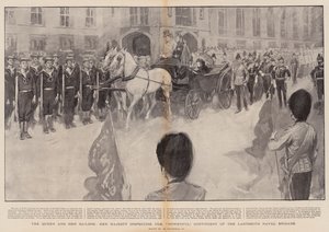 Die Königin und ihre Matrosen, Ihre Majestät inspiziert das mächtige Kontingent der Ladysmith Naval Brigade