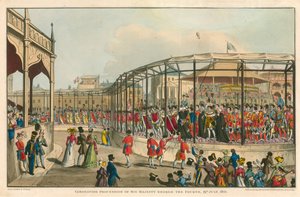 Krönungsprozession Seiner Majestät Georg IV., 19. Juli 1821 von William Heath