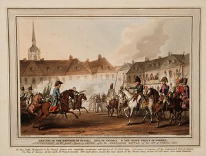 Das Treffen der Kaiser von Russland und Österreich, König von Preußen und Kronprinz von Schweden in Leipzig von William Heath