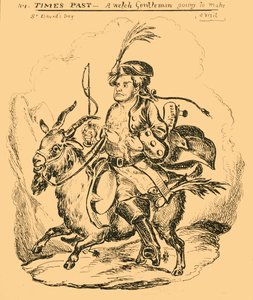 Vergangene Zeiten - Ein walisischer Gentleman auf dem Weg zu einem Besuch, 1830