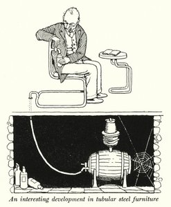 Eine interessante Entwicklung in der Rohrmöbelherstellung von William Heath Robinson