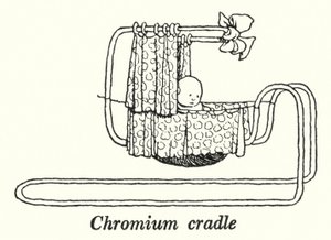 Chrom-Kinderbett von William Heath Robinson