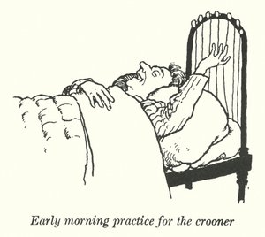 Frühmorgendliches Üben für den Sänger (Litho)